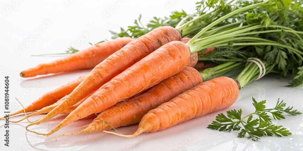 Stunning Architectural Photography of Fresh Carrots Isolated on a Crisp White Background, Showcasing Their Vibrant Color and Texture for Culinary and Health-Focused Imagery Stunning Architectural Photography of Fresh Carrots Isolated on a Crisp White Background, Showcasing Their Vibrant Color and Texture for Culinary and Health-Focused Imagery