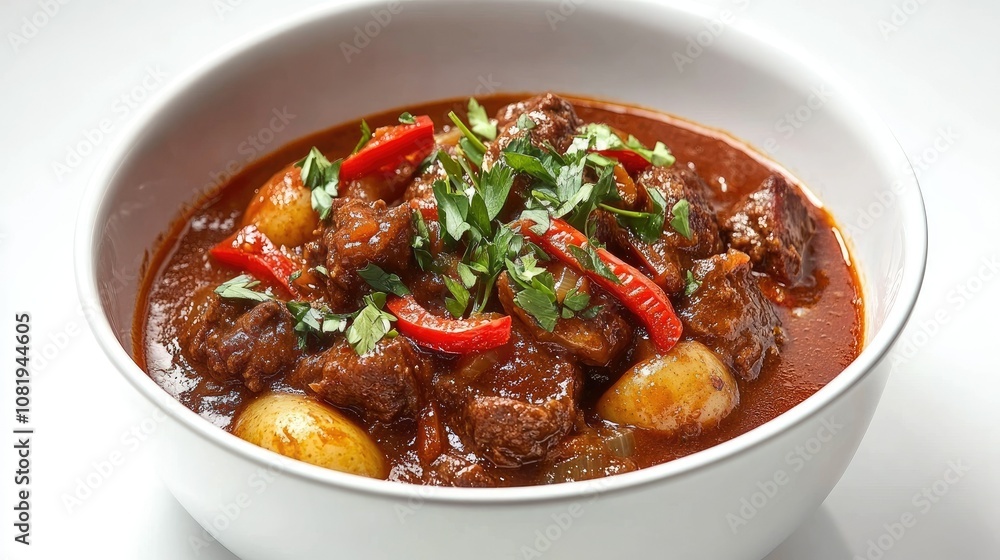 Rich Beef Stew with Soft Potatoes and Fresh Herbs Rich Beef Stew with Soft Potatoes and Fresh Herbs