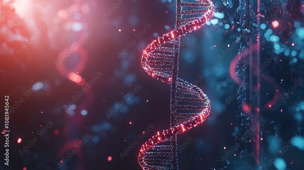 Obraz premium Unlocking Genetic Secrets A DNA Inspired Progress Bar Visualizing Scientific Advancement