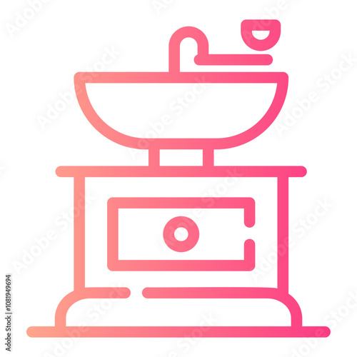 grinder Line Gradient Icon