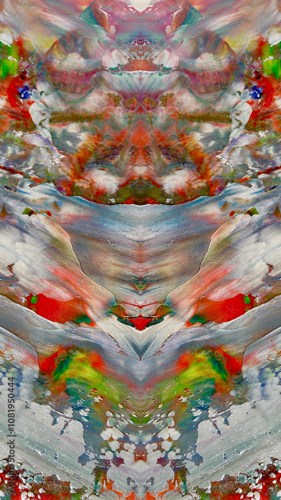 Fototapeta premium Abstract art background . Hand painting artwork on canvas . 