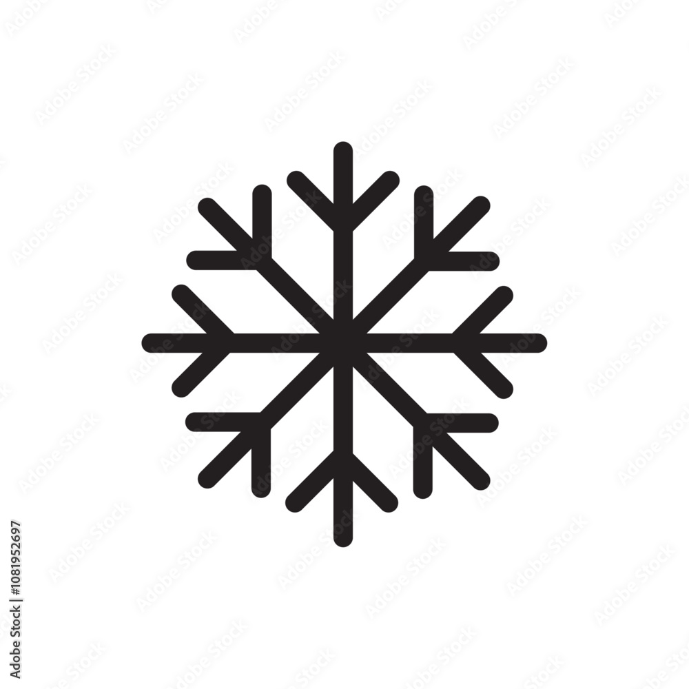 snowflakes flat icon vector snowflakes flat icon vector