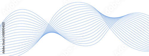 Abstract wavy stripes on white background isolated, Undulate Purple Wave Swirl. Abstract red curved line for banner design and frequency sound wave line. Curved wavy line, smooth stripe.