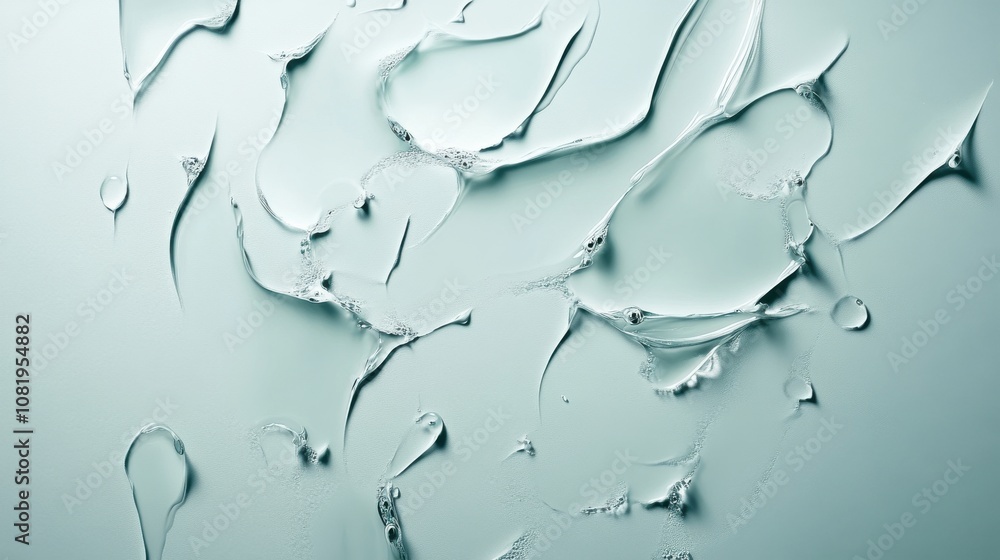 High-end facial cream application studio setting liquid texture calm environment close-up view skincare concept High-end facial cream application studio setting liquid texture calm environment close-up view skincare concept