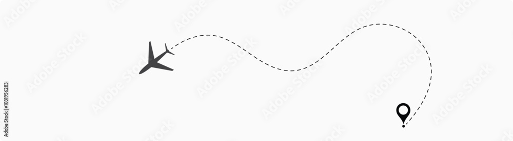 Travel path icon set. Location for travel, dotted road map with destinations. Vector illustration EPS 10 .12 Travel path icon set. Location for travel, dotted road map with destinations. Vector illustration EPS 10 .12