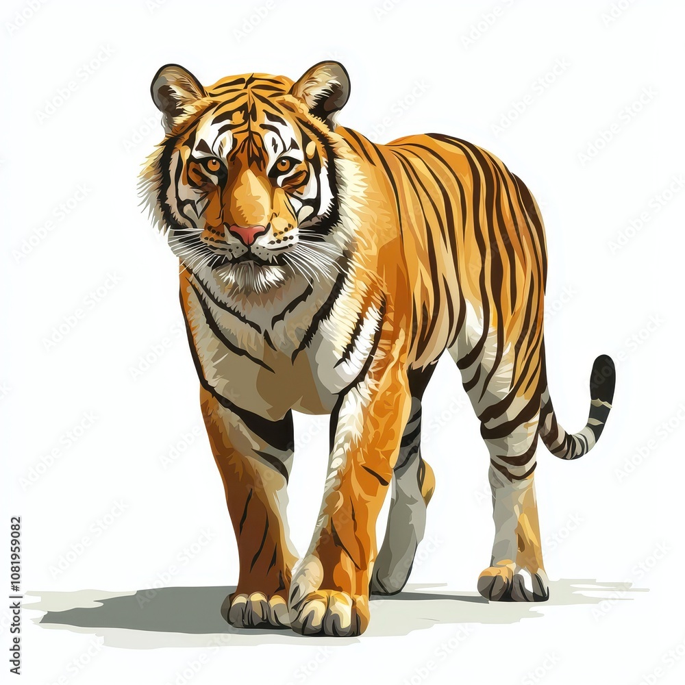 Obraz premium Majestic Tiger Walking in Nature