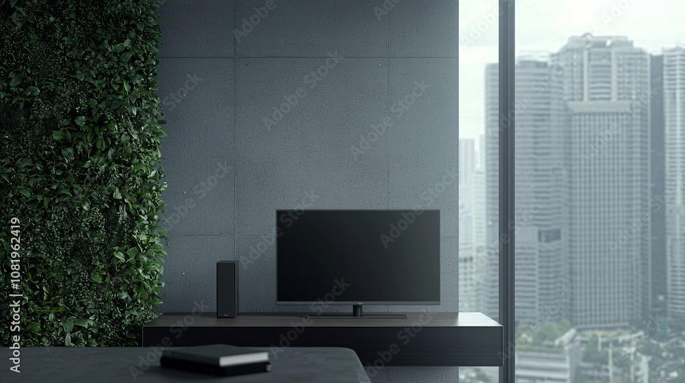 Clean and modern mockup of a digital presentation on a computer screen with ample copy space, ideal for editorial use Clean and modern mockup of a digital presentation on a computer screen with ample copy space, ideal for editorial use