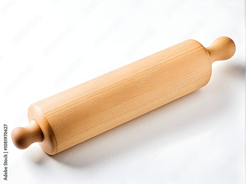 rolling pin isolated on white background