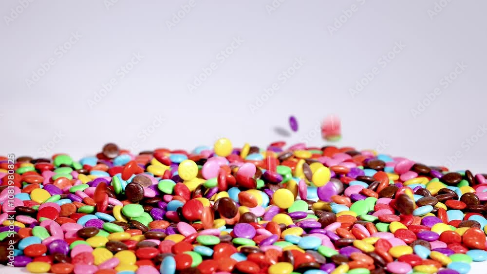 Colorful Candy Pouring and Mixing Colorful Candy Pouring and Mixing