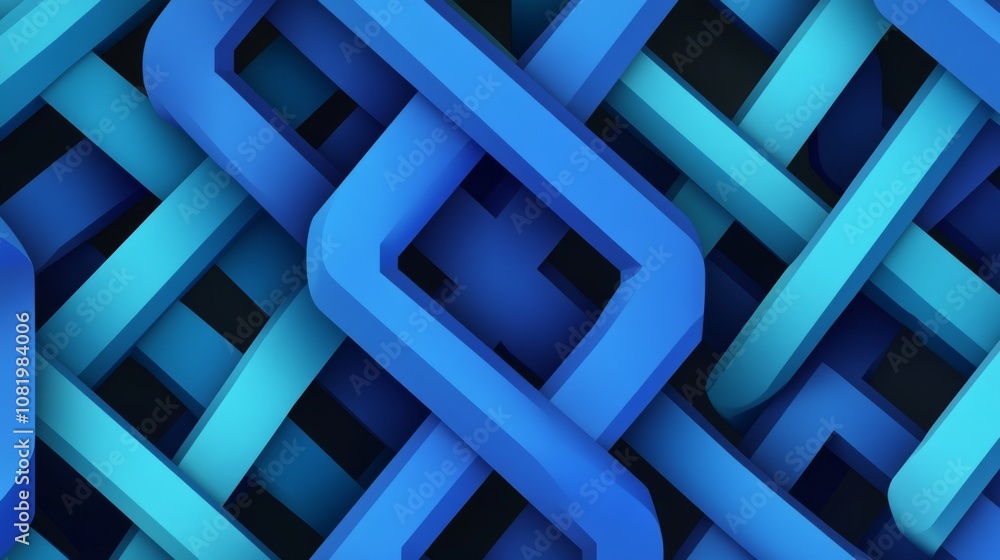 Abstract Blue Woven Pattern Background with Three-Dimensional Shapes and Textured Surface, Ideal for Modern Design Projects and Digital Artwork Abstract Blue Woven Pattern Background with Three-Dimensional Shapes and Textured Surface, Ideal for Modern Design Projects and Digital Artwork