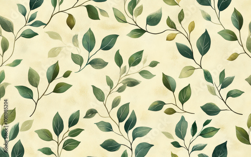  Retro style floral texture art background