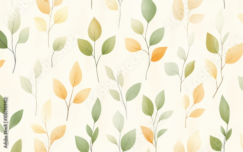 Wallpaper Mural  Retro style floral texture art background Torontodigital.ca