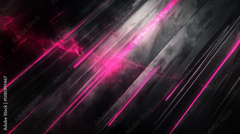 Dynamic Abstract Background with Pink Accents Featuring Bold Lines, Light Effects and Dark Textures for Modern Graphic Design and Technology Themes Dynamic Abstract Background with Pink Accents Featuring Bold Lines, Light Effects and Dark Textures for Modern Graphic Design and Technology Themes