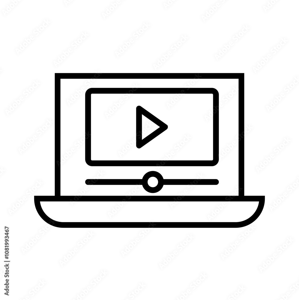 Video file icon vector. Watch video illustration sign. Online symbol. Watch logo. Video file icon vector. Watch video illustration sign. Online symbol. Watch logo.
