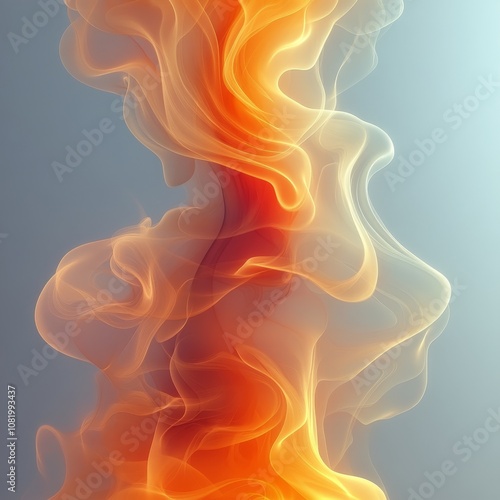 Elegant Smoke Abstract Background for Creative Projects and Designs, Perfect for Digital Art, Presentations, or Website Enhancements with Soft Fluid Shapes