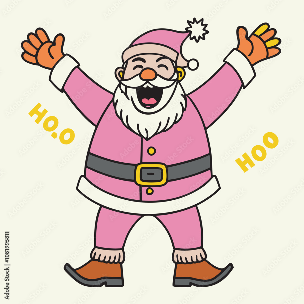 Fototapeta premium funny santa claus