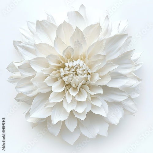 Elegant White Flower with Delicate Petals