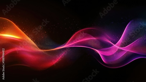 Abstract colorful wave background