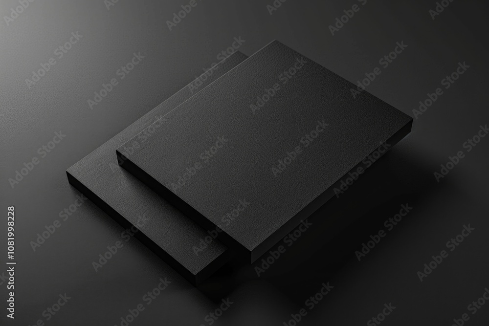 Black Gift Card. Abstract Three-Dimensional Rendering for Advertising Design Black Gift Card. Abstract Three-Dimensional Rendering for Advertising Design