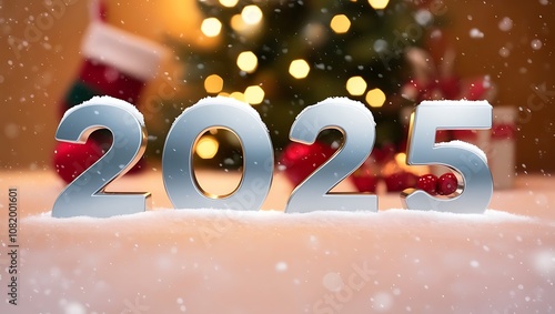 2025 new year cristmash background photo