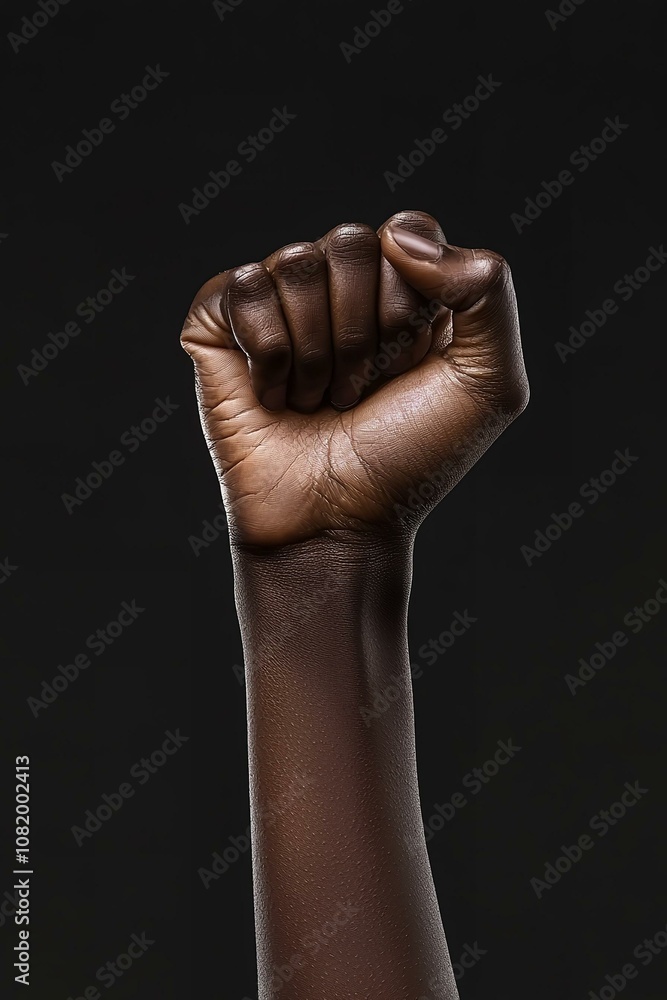 Black lives matter. human hand. fist raised up. protest against racism. Black lives matter. human hand. fist raised up. protest against racism.