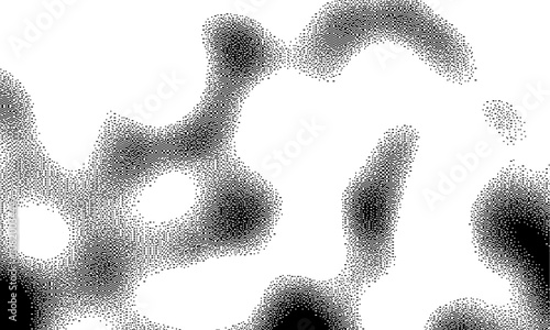 Pixel bitmap monochrome black and white texture pattern. Geometric pixel pattern. Abstract bitmap retro design. Vector illustration