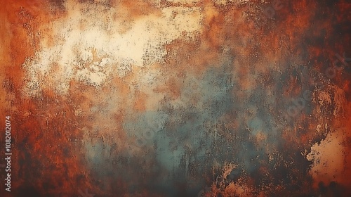 Abstract Rustic Texture with Warm Tones and Weathered Surface