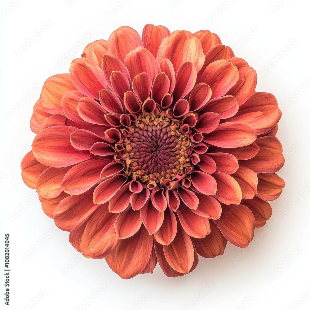 Vibrant Orange Flower with Detailed Petals Vibrant Orange Flower with Detailed Petals