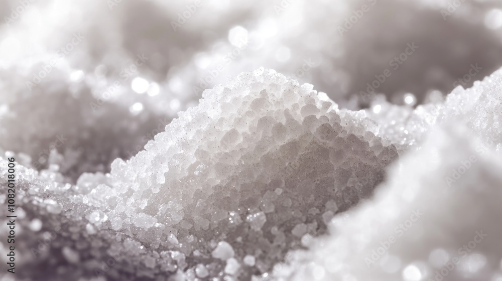 A detailed view of a pile of sugar crystals A detailed view of a pile of sugar crystals