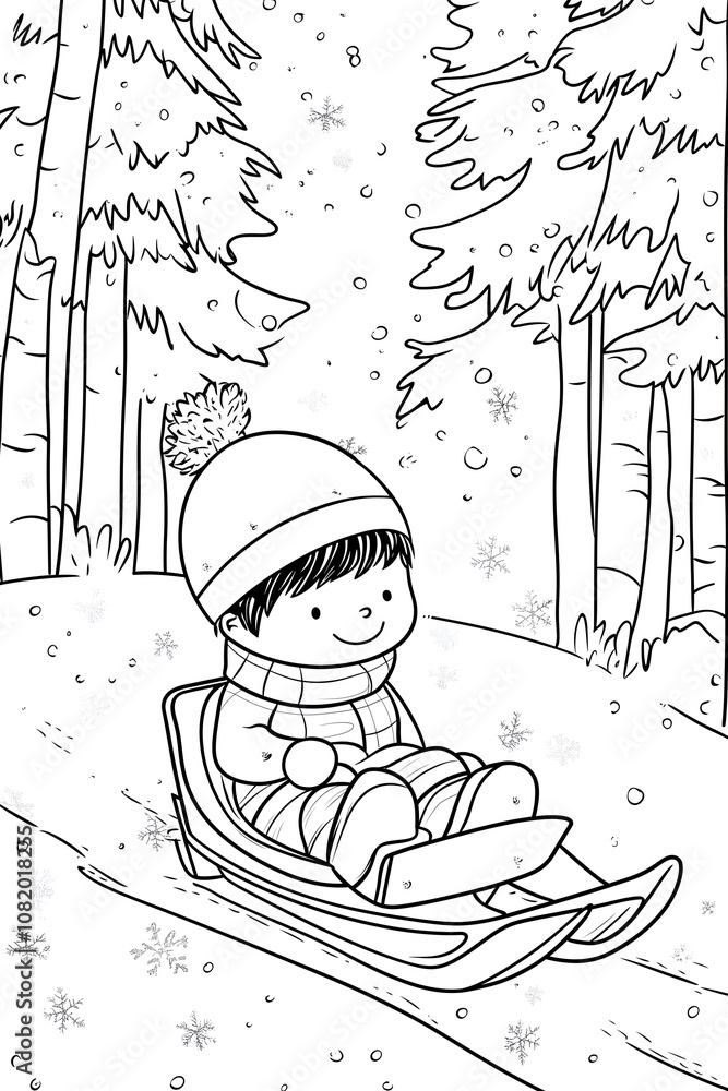 child in the snow