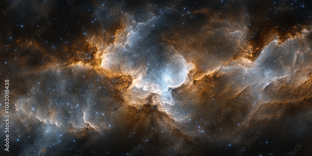 Obraz premium Stunning Nebula Cloud Background for Cinematic Effect