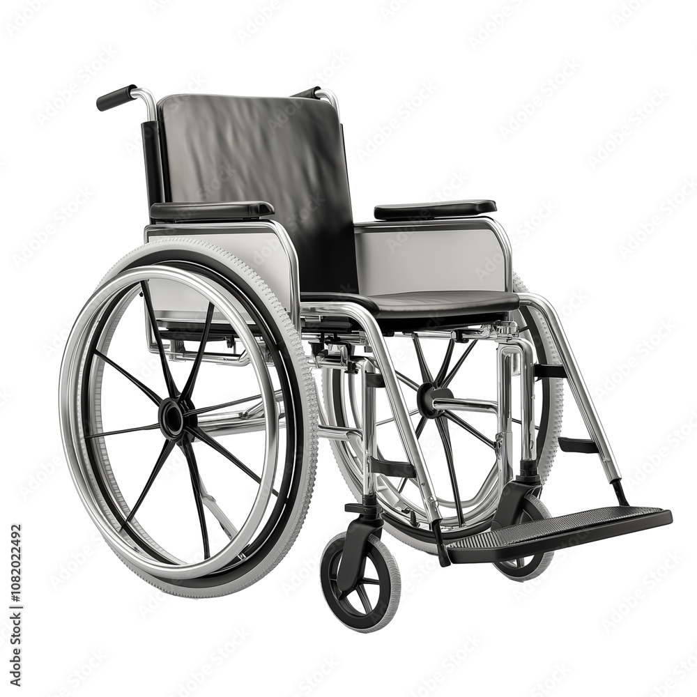 Fototapeta premium Wheelchair isolated on transparent background