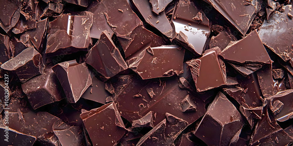 chocolate pieces, ai generated. chocolate pieces, ai generated.