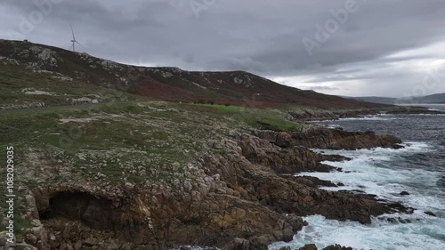 Faro baliza de cabo Roncudo en Ponteceso A Coruña Galicia photo