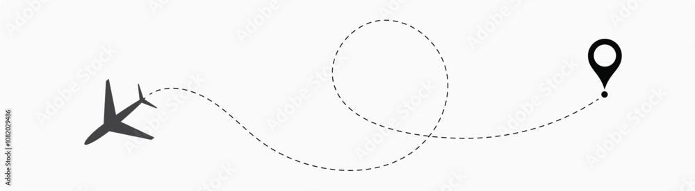 air plane reach in the destination. air plane route. airplane location. destination. reach. landing. dotted line. air plane reach in the destination. air plane route. airplane location. destination. reach. landing. dotted line.