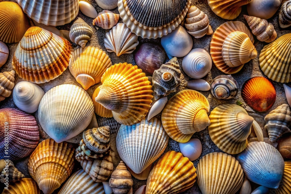 Abstract drone seashells, monochrome AI art. Abstract drone seashells, monochrome AI art.