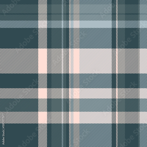 Textile design of textured plaid. Checkered fabric pattern swatch for shirt, dress, suit, wrapping paper print, invitation and gift card.