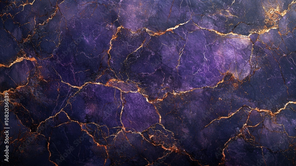 Abstract purple marble texture with golden veining, suitable for backgrounds and designs. Abstract purple marble texture with golden veining, suitable for backgrounds and designs.