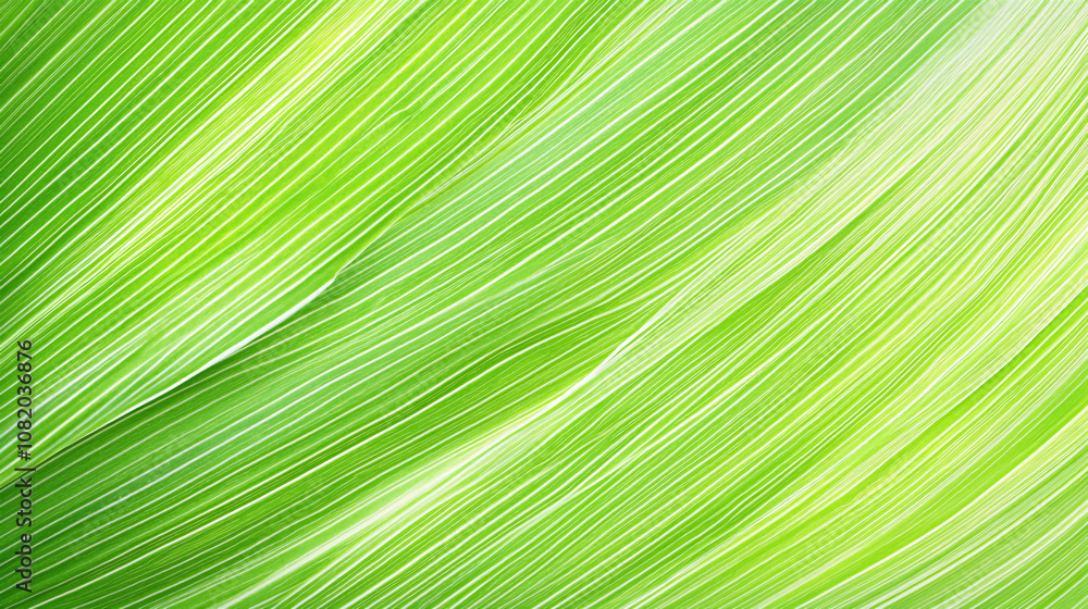 Bright green leaf texture, close-up of natural striped pattern, vibrant foliage detail. Bright green leaf texture, close-up of natural striped pattern, vibrant foliage detail.