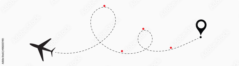 air plane reach in the destination. air plane route. airplane location. destination. reach. landing. dotted line. air plane reach in the destination. air plane route. airplane location. destination. reach. landing. dotted line.