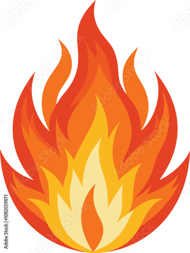 Fire flames icon. Fire flames. Flame symbols. Set of yellow and orange fire flame. Collection of hot flaming element. Fire, flame vector illustration.