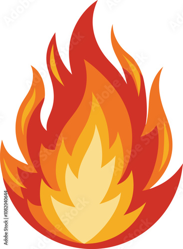 Fire flames icon. Fire flames. Flame symbols. Set of yellow and orange fire flame. Collection of hot flaming element. Fire, flame vector illustration.