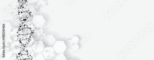 Minimalistic DNA abstract vector background. Biotechnology and science research