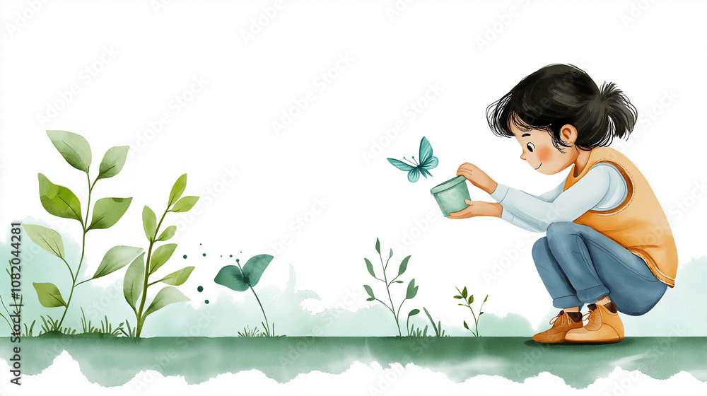 Cartoon kid vector illustration of a happy student boy reading a book Cartoon kid vector illustration of a happy student boy reading a book