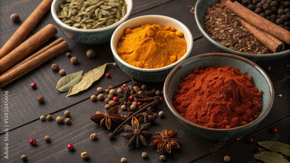 spices in a bowl spices in a bowl