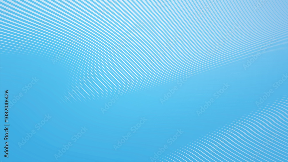 Deep sky blue gradient abstract background with stripes curve line vector image Deep sky blue gradient abstract background with stripes curve line vector image