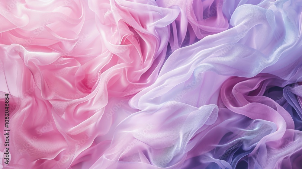 Obraz premium A close-up shot of pink and purple fabric texture