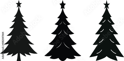 plain crismas tree icon design for your company. christmas tree icon sign marker - vector.