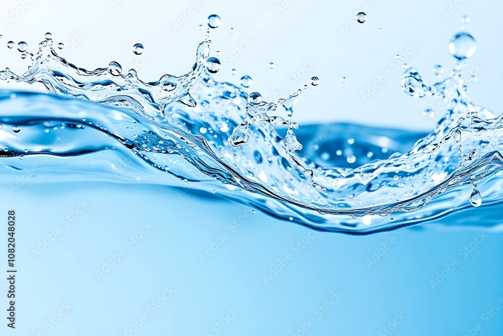 Graceful water splashes capture the beauty and energy of moving droplets, making it ideal for advertisements and publications that emphasize nature and purity Graceful water splashes capture the beauty and energy of moving droplets, making it ideal for advertisements and publications that emphasize nature and purity