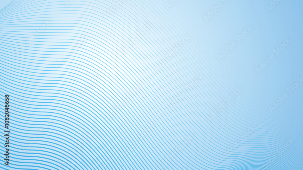 Deep sky blue gradient abstract background with stripes curve line vector image Deep sky blue gradient abstract background with stripes curve line vector image